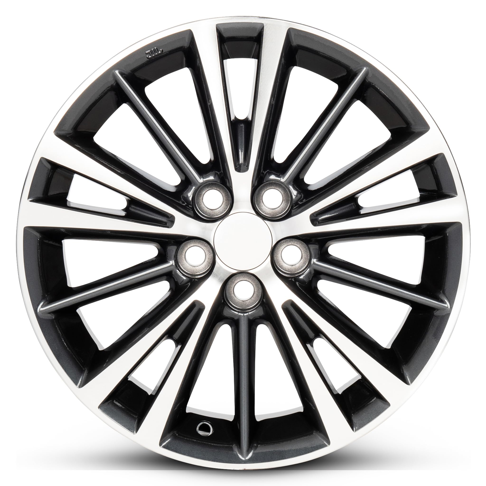 2014-2019 Toyota Corolla 16 Inch Black Machine Face Aluminum Alloy Wheel - OEM Replacement - Perfect for Daily Commuting & Road Trips