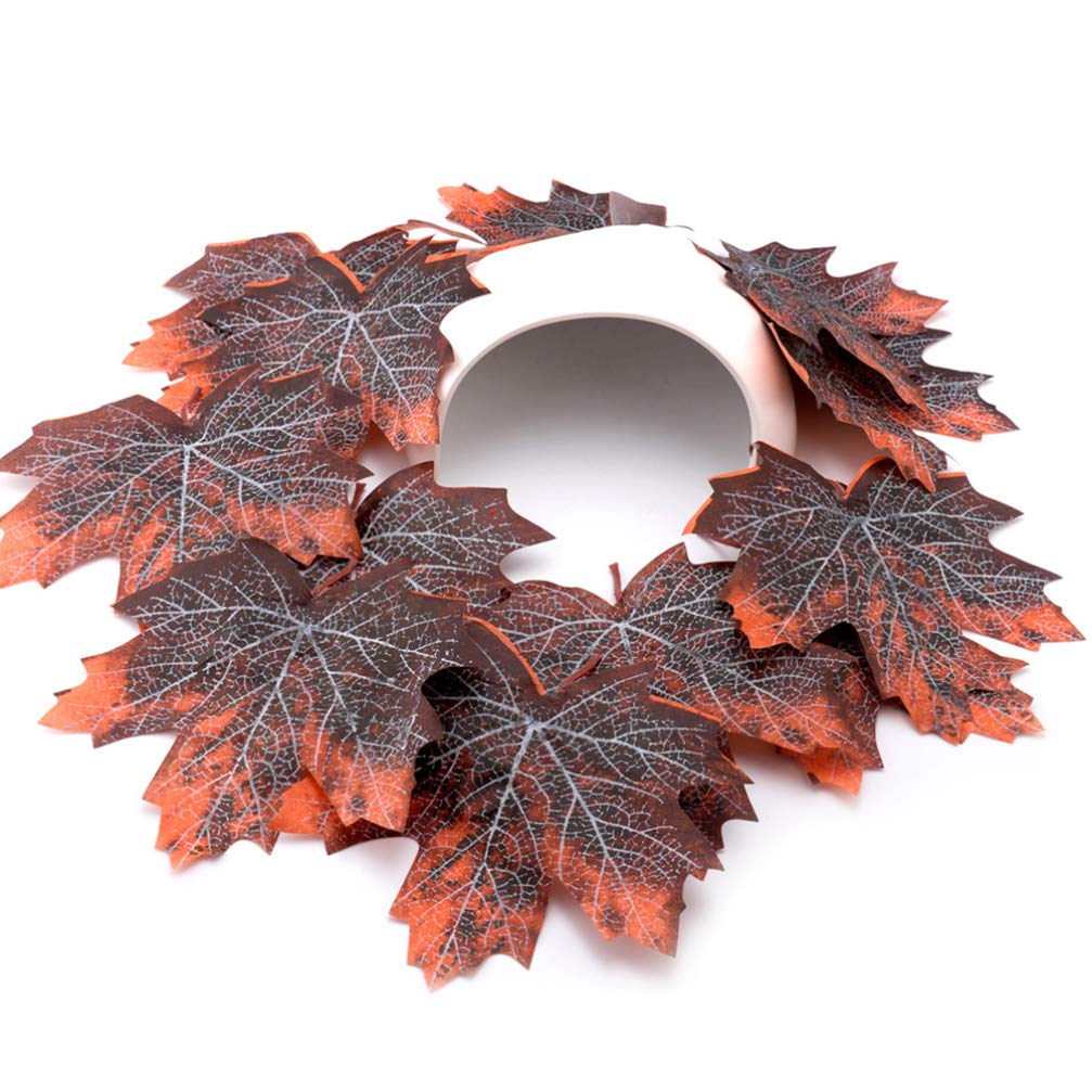 12Pcs Artificial Maple Leaves Terrarium Plants - Realistic Reptile Habitat Decor for Snakes, Lizards, Frogs & Bearded Dragons | Perfect for Terrariums, Vivariums & Reptile Enclosures