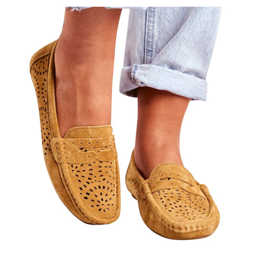Gibobby Women's Slip-On Walking Shoes - Fashion Flat Loafers, Comfortable Casual Shoes for Everyday Wear | Perfect for Work, Travel & Daily Activities