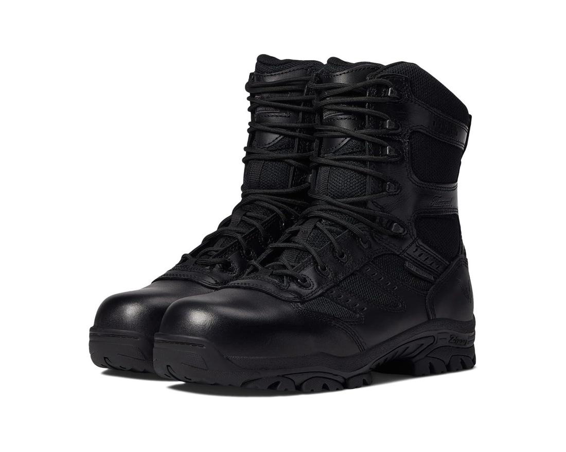 Deuce Series 8 Tactical Waterproof Zip Boots - Military Grade Combat Footwear for Outdoor Hiking, Hunting & Survival Scenarios