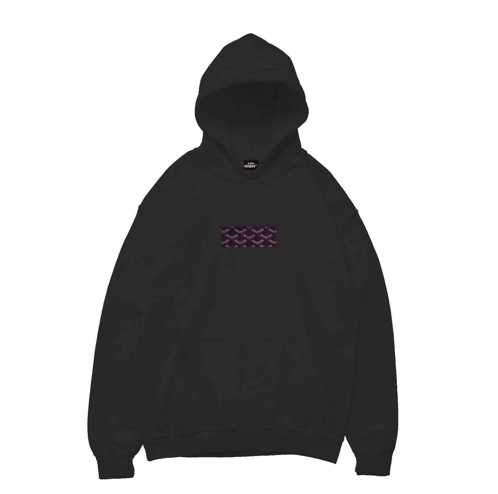 High Street NY Goya'll Box Hoody - Purple Pullover Hoodie for Men & Women | Streetwear Fashion, Casual Wear, Gym & Lounge Outfit