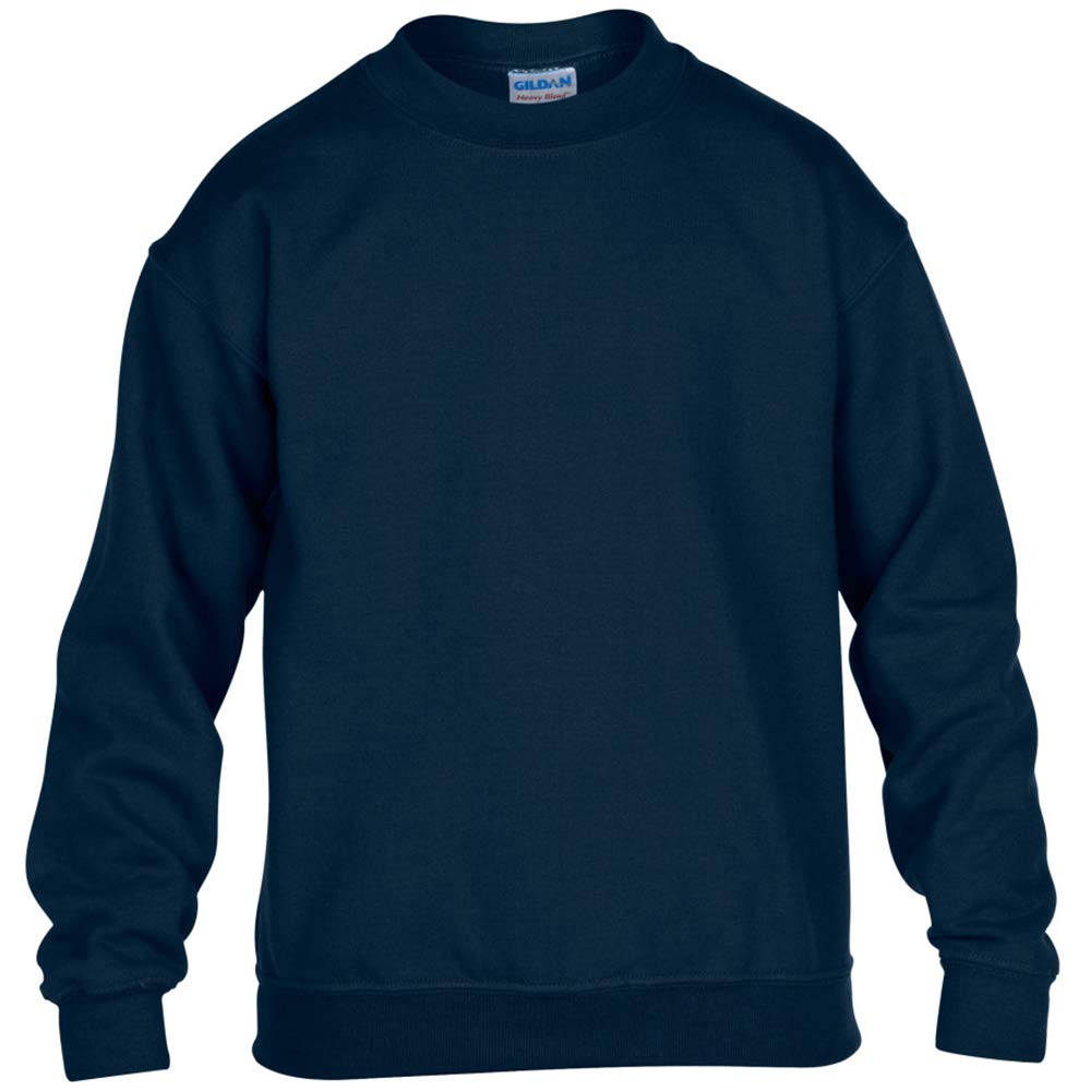 Gildan Heavy Blend Crewneck Sweatshirt for Boys - Soft Cotton Pullover Hoodie for Kids, School, Sports & Casual Wear