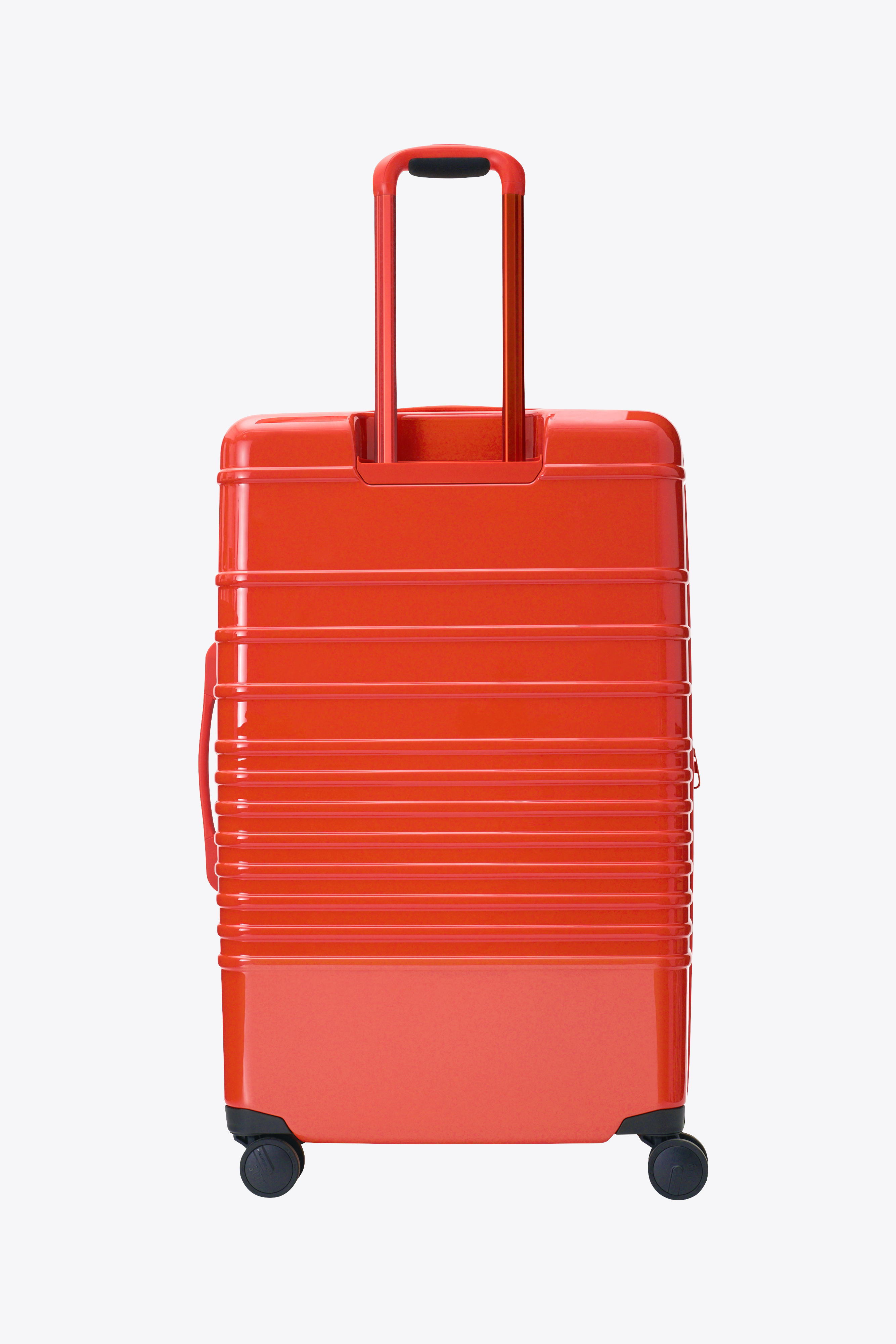 Large Check-In Roller Suitcase with Glossy Flame Design - Perfect for Travel, Business Trips & Vacations