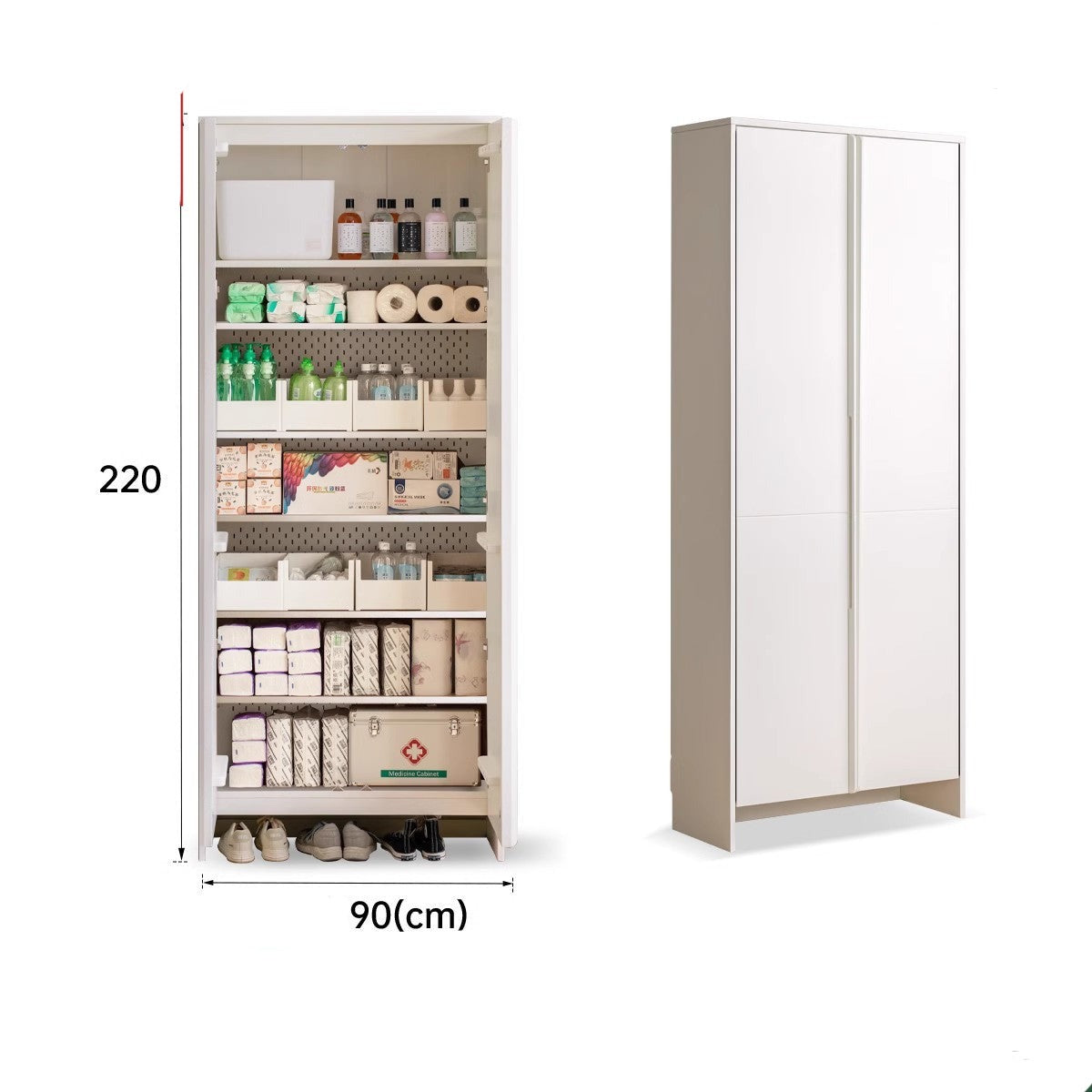 Premium New Zealand Pine Solid Wood Entryway Shoe Cabinet - Stylish Storage for Shoes, Hats & Accessories - Perfect for Hallway, Foyer & Mudroom Organization
