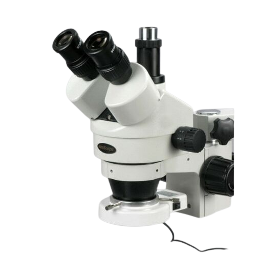 Amscope SM 3TX 54S 3.5X-45X Trinocular Zoom Stereo Microscope with 54 LED Boom Stand - Ideal for Electronics Repair, Jewelry Inspection & Scientific Research