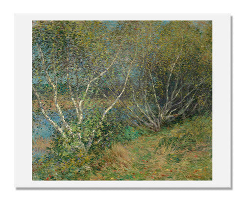 Willard Leroy Metcalf The Birches Painting - American Impressionist Landscape Art Print - Home & Office Wall Decor for Living Room, Bedroom