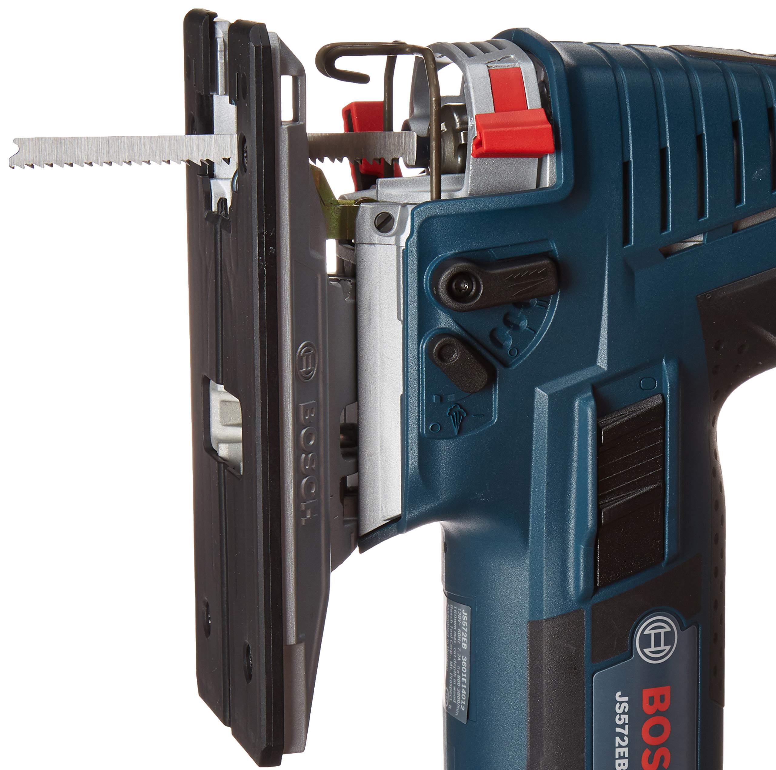 Bosch JS572EBK 7.2 Amp Barrel-Grip Jigsaw Kit - Powerful Corded Electric Saw for Woodworking, Metal Cutting & DIY Home Projects