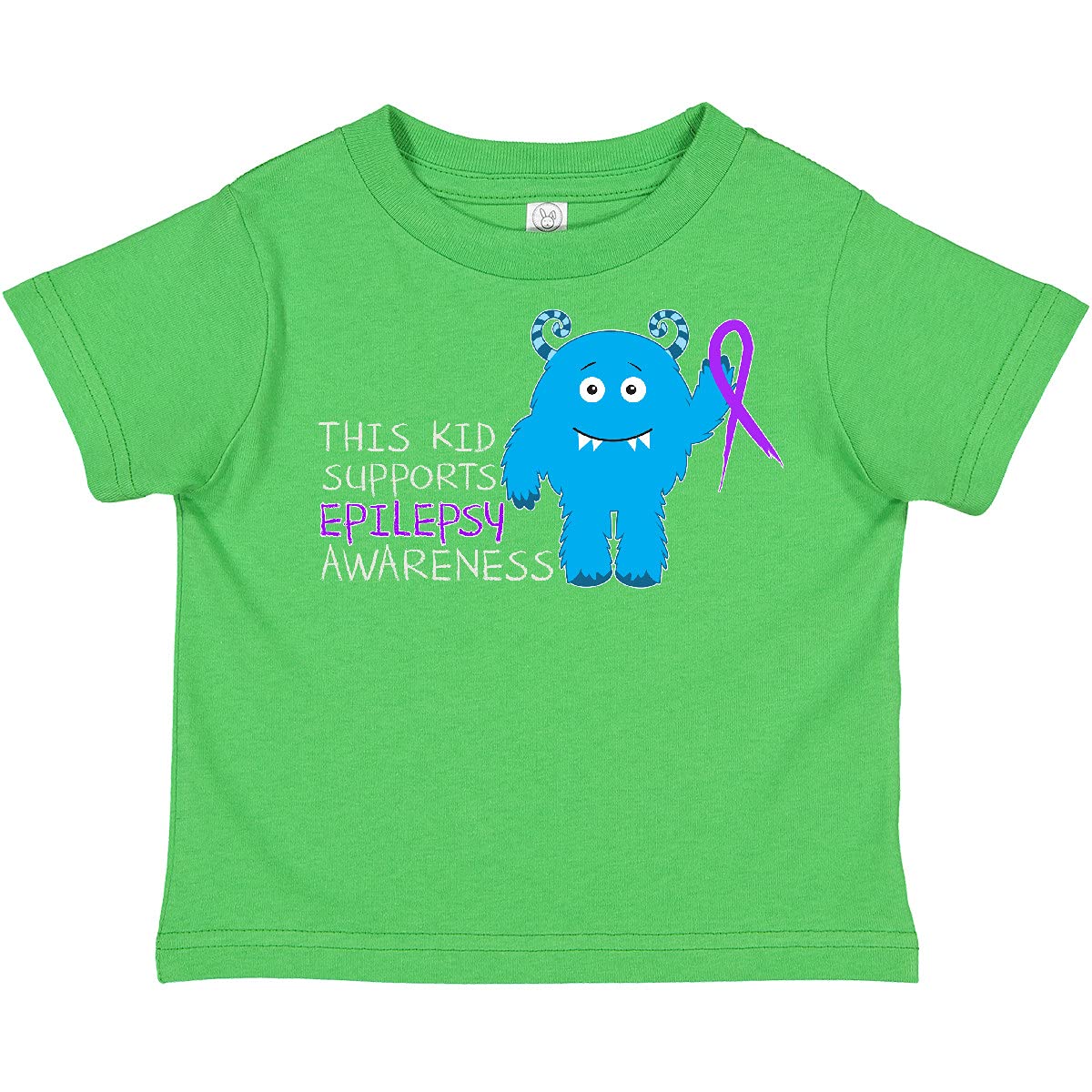 Inktastic Epilepsy Awareness Toddler T-Shirt - Cute Supportive Kids Tee for Boys & Girls - Perfect for Fundraisers, Awareness Events & Daily Wear