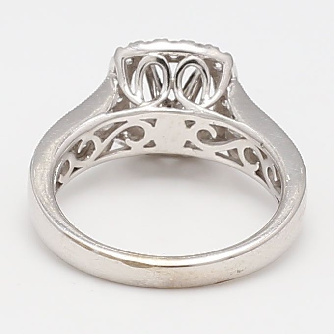 1.80 Carat Round Brilliant G VS1 Diamond 14K White Gold Semi Mount Ring for Engagement, Wedding, Anniversary - Perfect for Bridal Jewelry & Special Occasions