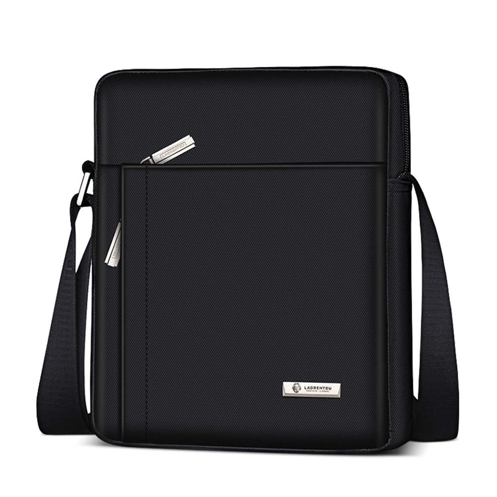LAORENTOU Men's Small Waterproof Messenger Bag - Crossbody Shoulder Sling Bag for Cellphone, Work & School - Durable & Stylish for Daily Commute, Travel & Outdoor Activities