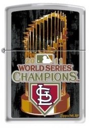 Zippo 2011 St. Louis Cardinals World Series Collectible Windproof Lighter - Perfect for Baseball Fans, Camping, Outdoor Adventures & Gifts
