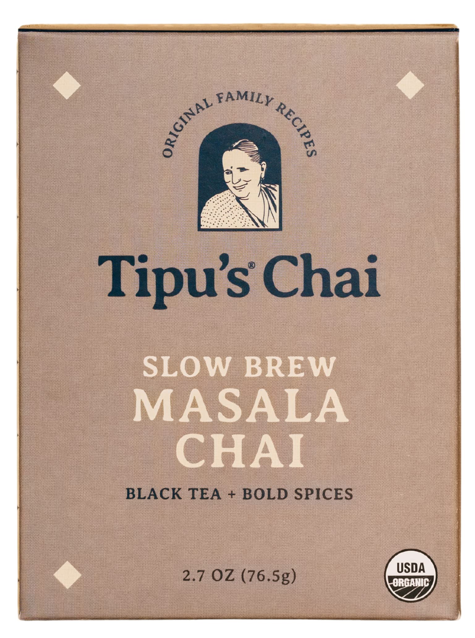 Organic Slow Brew Masala Chai Tea Bags | Authentic Indian Spiced Black Tea | Perfect for Morning Boost, Afternoon Relaxation & Cold Weather Comfort