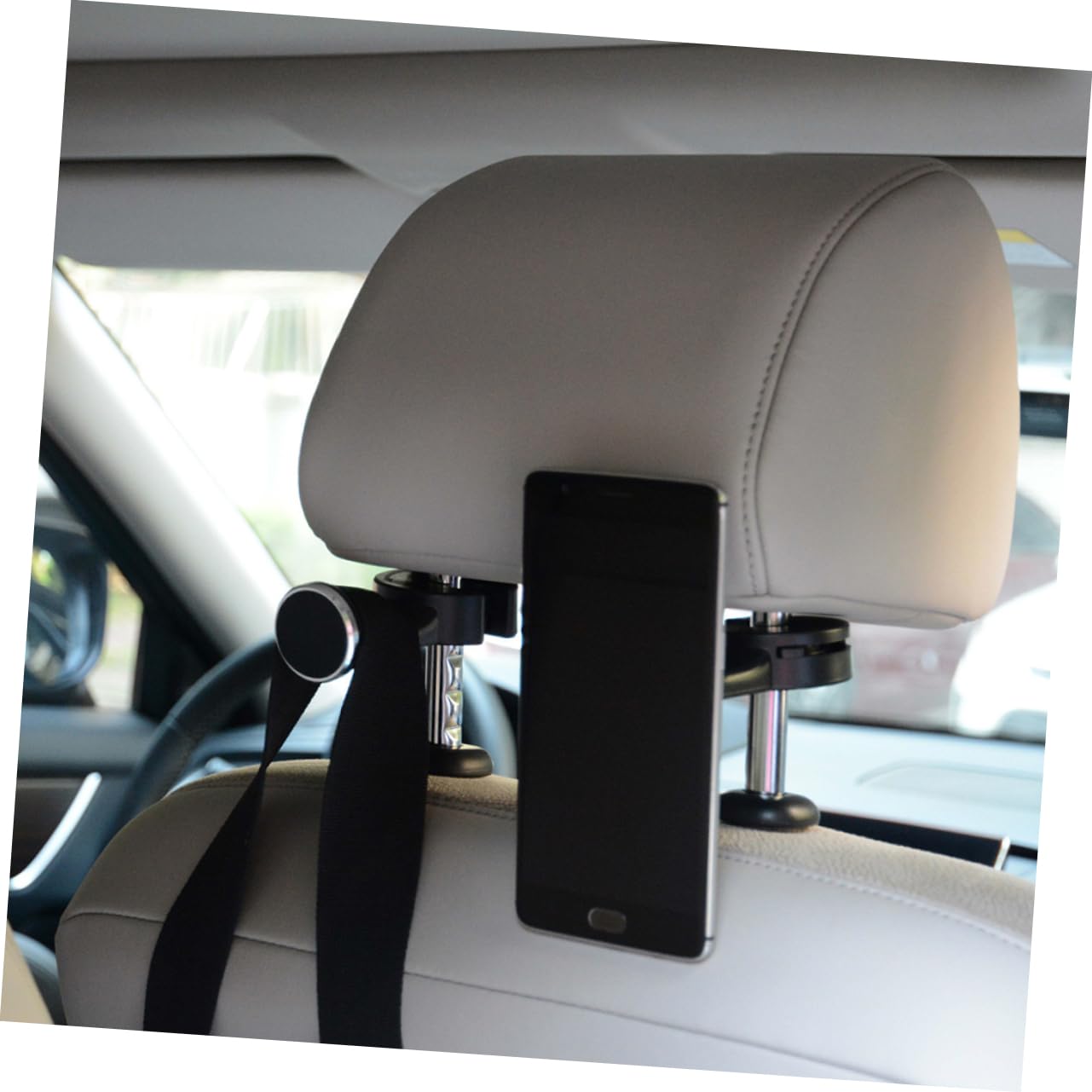 TOYANDONA Magnetic Car Phone Holder for Back Seat - 360° Rotatable Headrest Mount - Universal Cell Phone Stand for Kids & Adults - Perfect for Road Trips & Family Travel