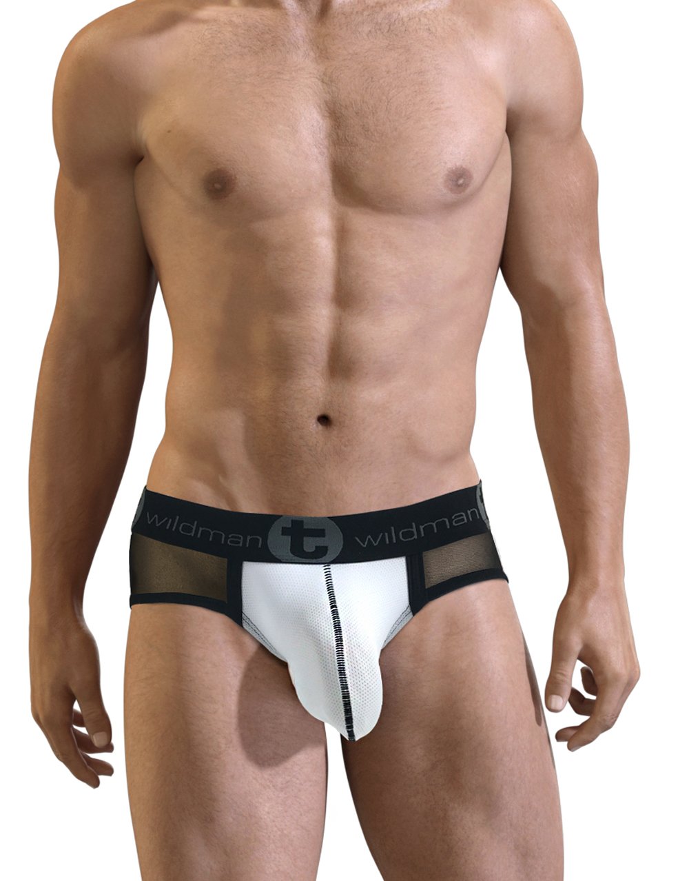 Wildmant Big Boy Pouch Brief - Sheer Mesh Underwear for Men - Comfortable & Breathable for Daily Wear, Gym, and Intimate Moments