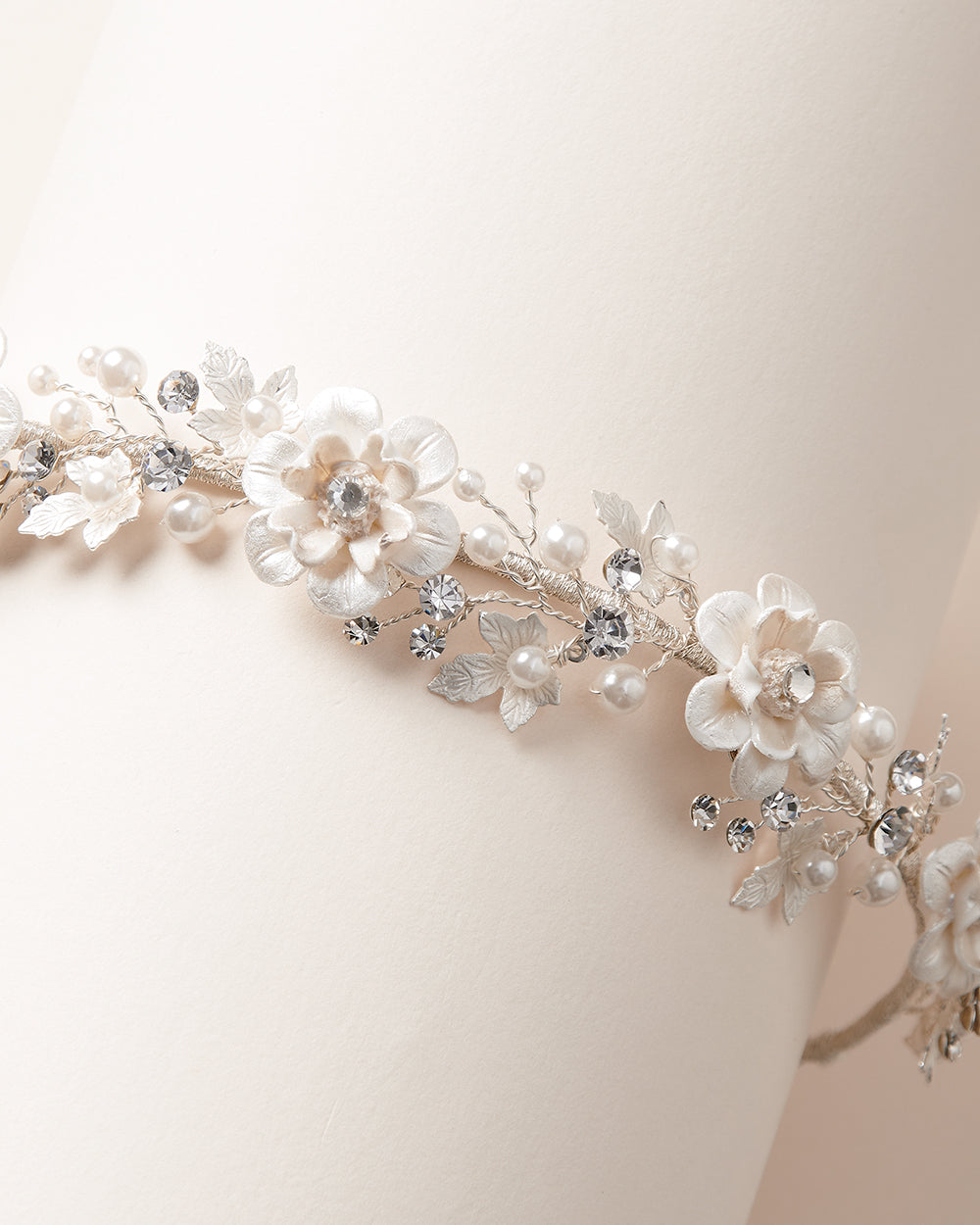 Emma Floral Headband for Women - Elegant Hair Accessories for Weddings, Parties & Everyday Wear | Adjustable & Comfortable Hair Band | Perfect Gift for Her