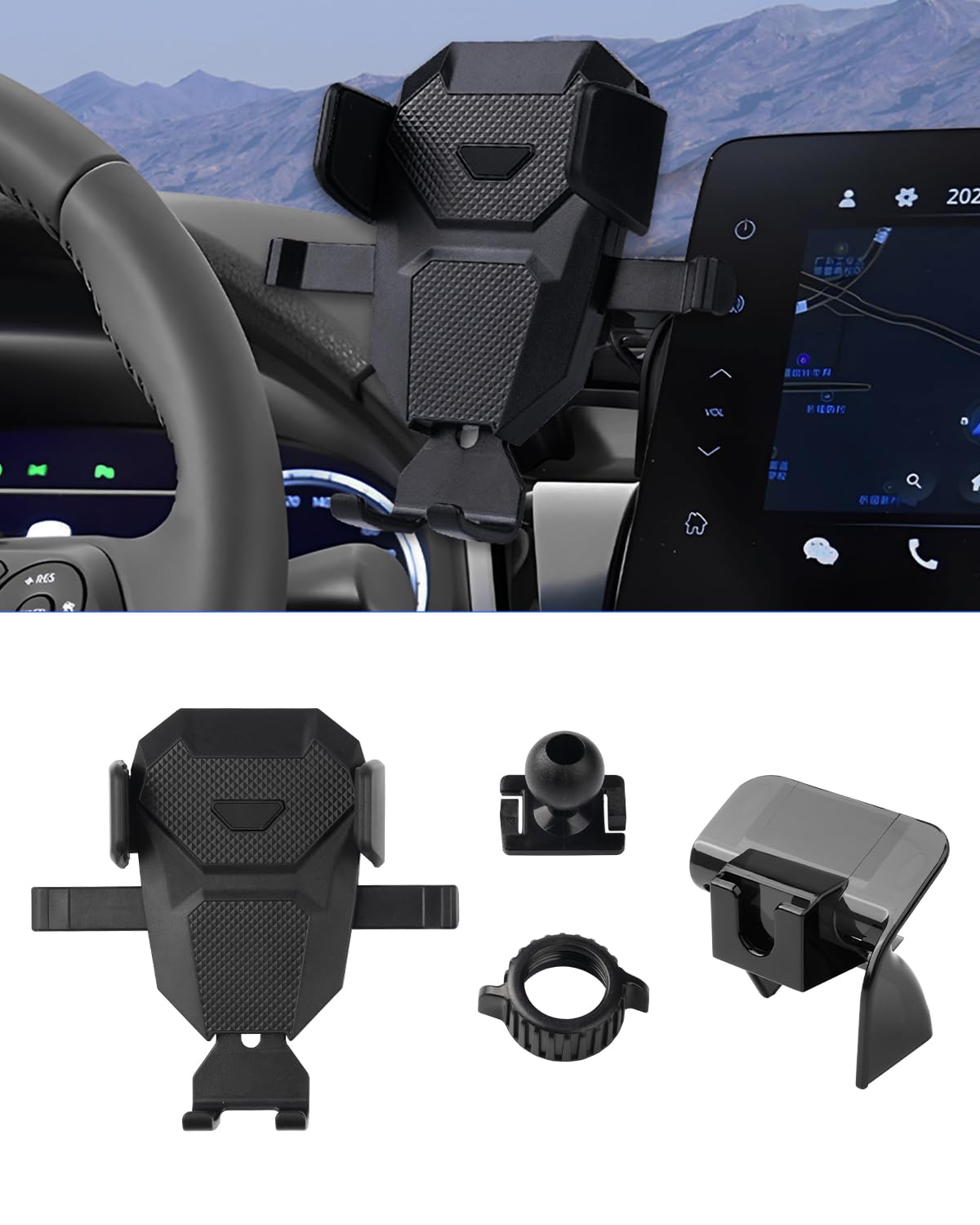 Karltys Car Phone Holder for Toyota Camry 2021-2024 - Air Vent Phone Mount for Camry Accessories - Hands Free Thick Case Friendly Mobile Phone Stand for 4-7 Inch Smartphones - Perfect for GPS Navigation & Safe Driving