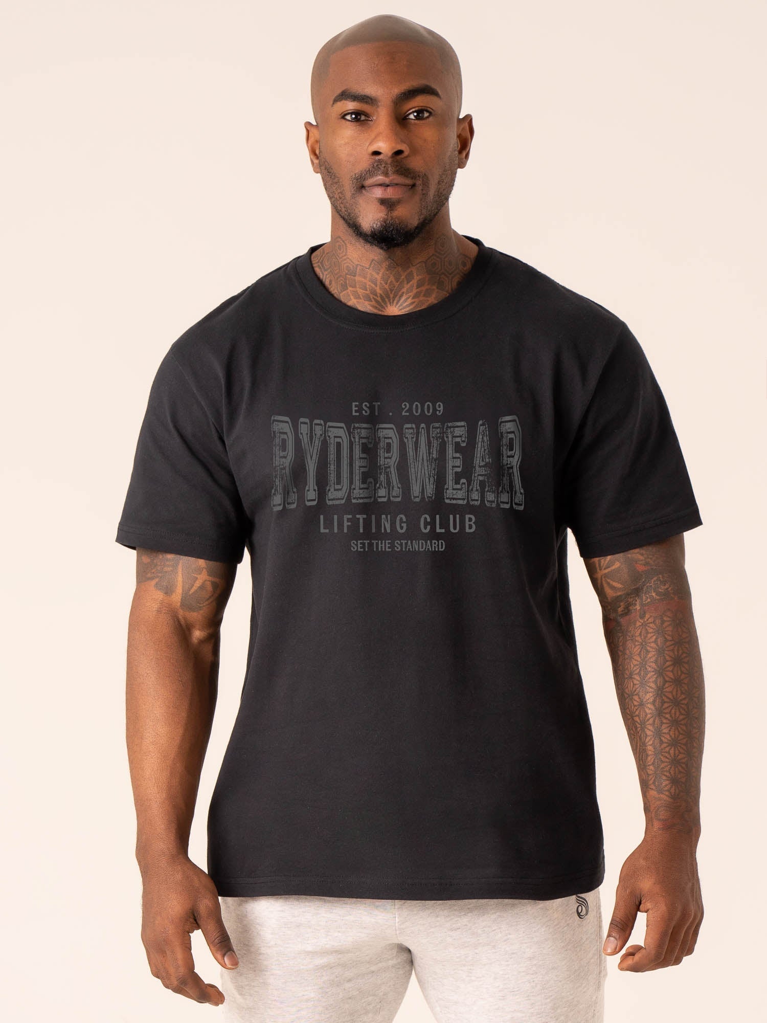 Grit Oversized T-Shirt for Men & Women - Soft Cotton Black Tee - Casual Streetwear & Loungewear