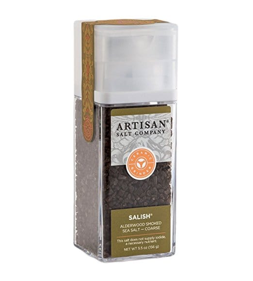Premium Salish Alderwood Smoked Sea Salt by SaltWorks - Gourmet Natural Flavor Enhancer for Grilling, BBQ & Home Cooking