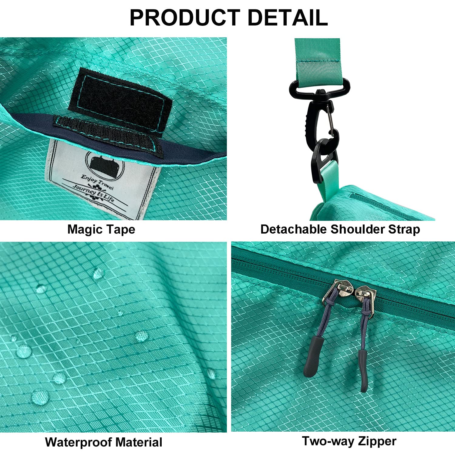 Waterproof Travel Duffle Bag for Women & Men - Sport Gym Tote with Wet Pocket - Perfect for Overnight Trips, Weekender Carry On, Workouts & Outdoor Adventures