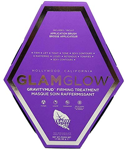 GlamGlow GRAVITYMUD Firming Treatment Face Mask - 1.7 oz | Anti-Aging, Tightening & Hydrating Skincare for Women & Men | Perfect for Spa Night & Self-Care Routine