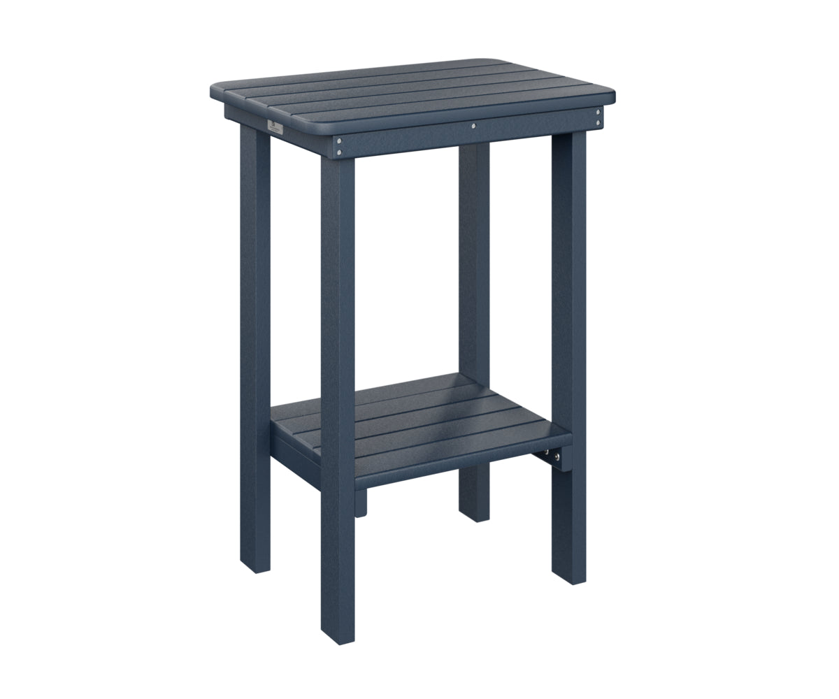 Berlin Gardens Rectangle End Table - Counter Height Bar Table for Patio, Deck, and Outdoor Living Spaces