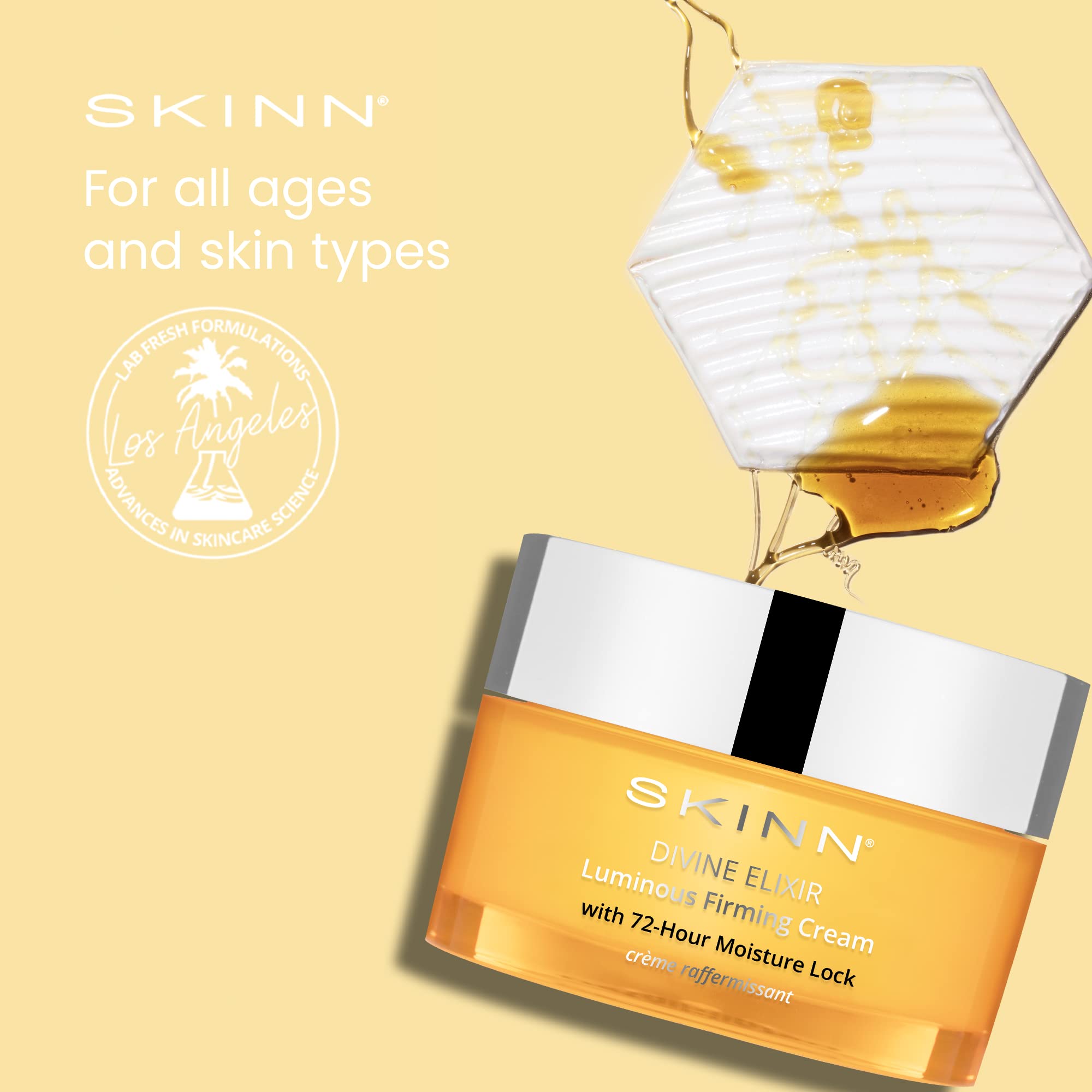 SKINN Luminous Facial Oil & Firming Cream Set - Anti-Aging Skincare Duo for Glowing Skin | Day & Night Hydration Routine