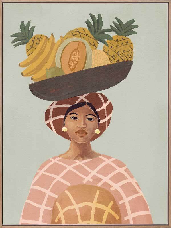 Alma de Verano Canvas Art Print - Summer Soul Wall Decor for Living Room, Bedroom & Office - Perfect for Home & Gifting