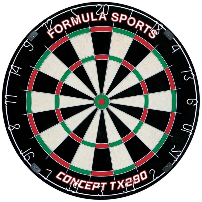 Formula Concept TX290 Professional Round Wire Dartboard - High-Quality Steel Tip & Soft Tip Darts Game Board for Home, Bar, and Office Use