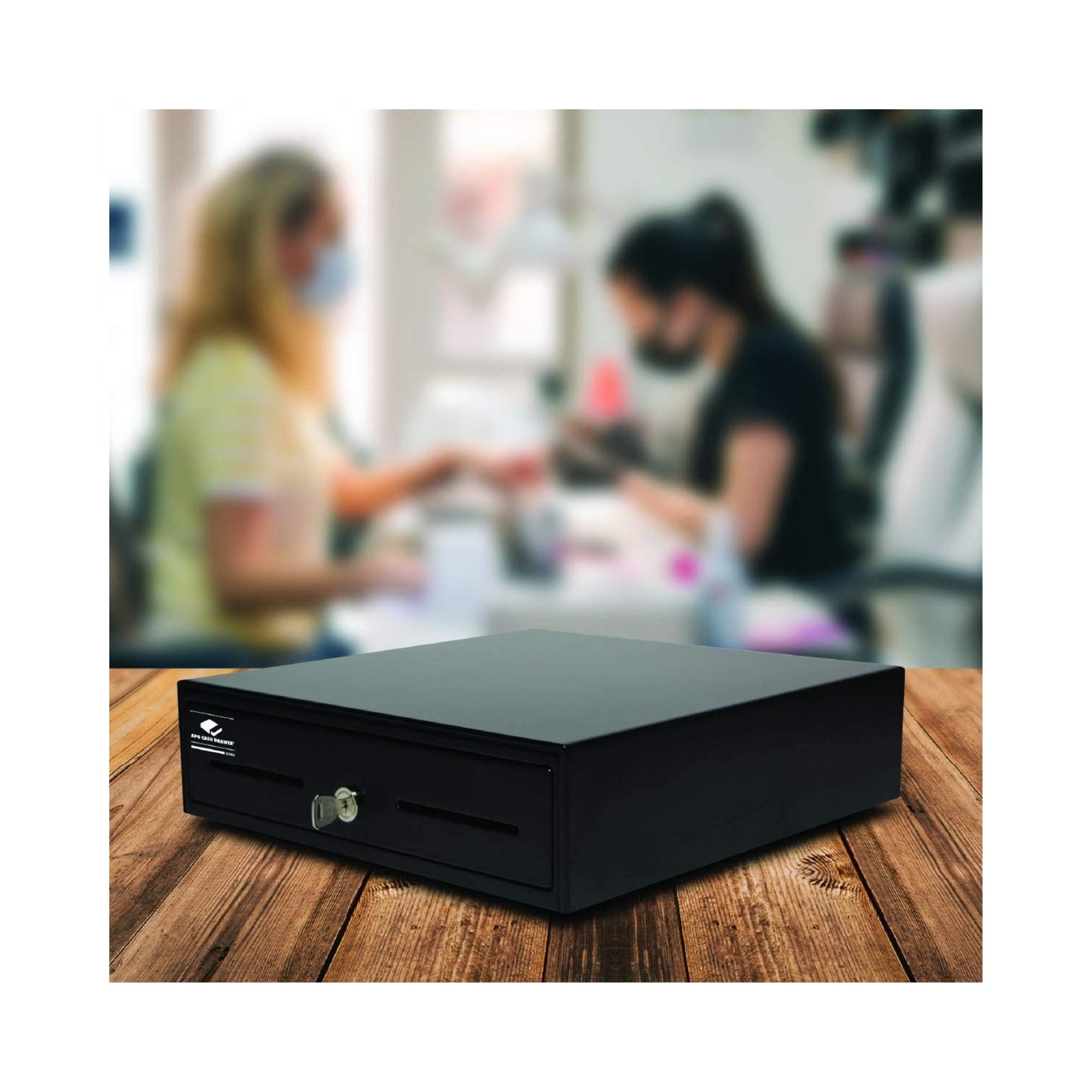 APG Arlo 13 US Currency Cash Drawer with MultiPRO Interface Cable - Secure Money Tray for Retail Stores, Restaurants & POS Systems