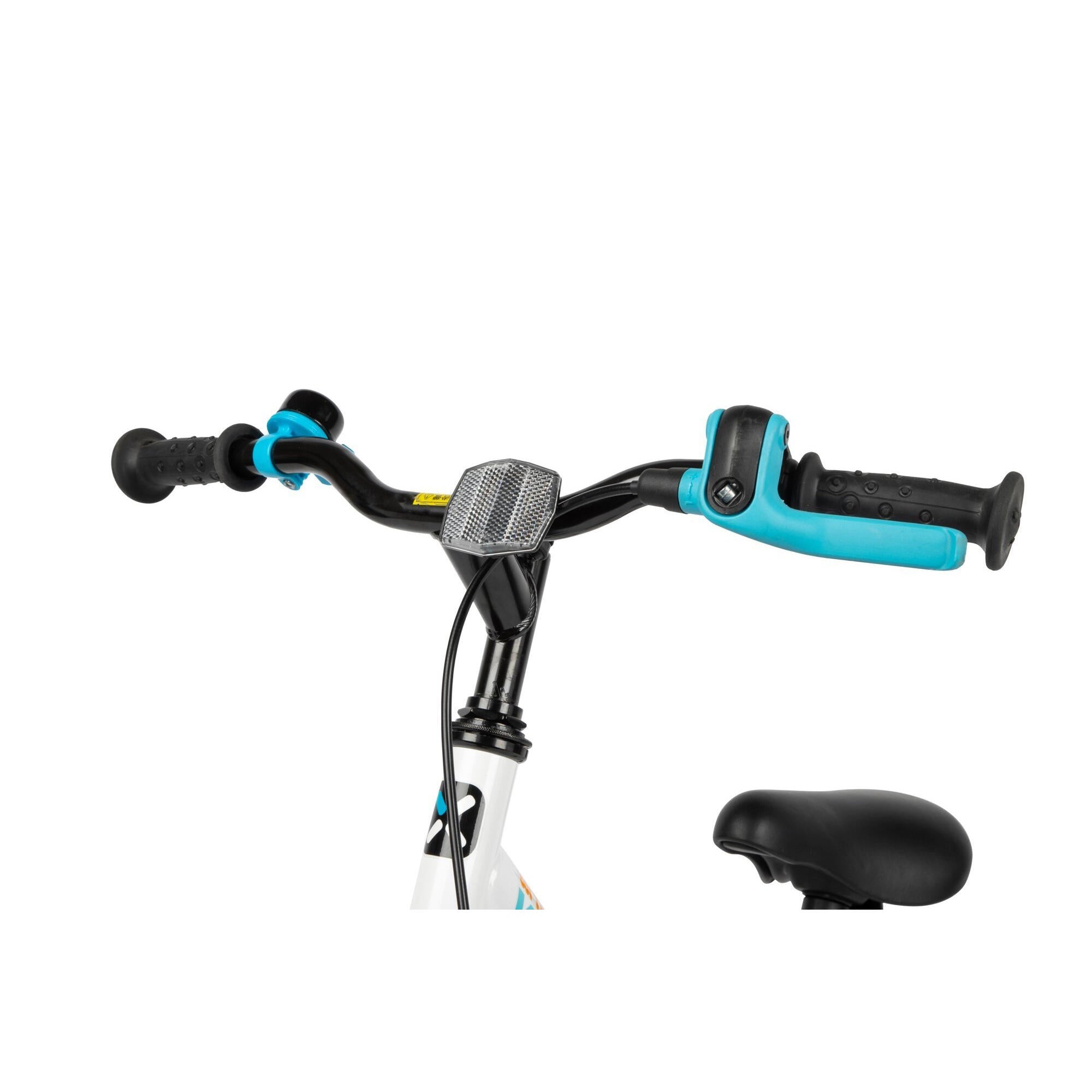 Btwin 100 Frosty Blue Hybrid Bike for Kids 16 Inch - Perfect for Ages 3'7