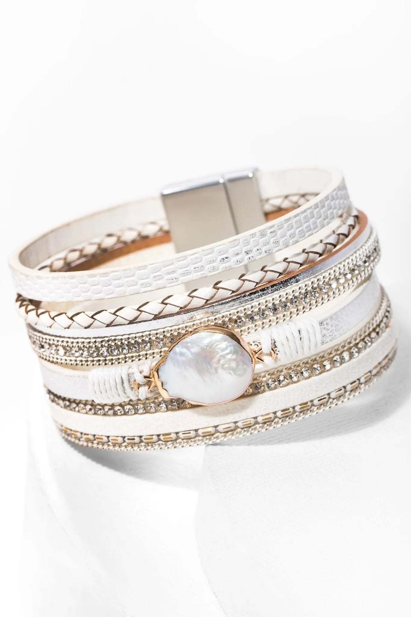 Santorini Pearl Bracelet - Elegant Handmade Beaded Jewelry for Women | Perfect for Weddings, Parties & Everyday Wear
