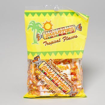 Smarties Tropical Flavors Candy - 5.0 oz Bags (Pack of 2) | Sweet & Tangy Tropical Treats for Parties, Halloween, and Everyday Snacking