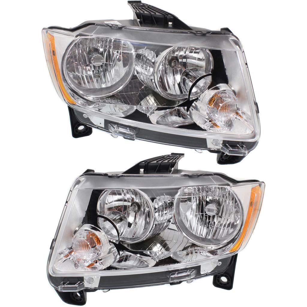 CarLights360: DOT Certified LED Headlights for Jeep Grand Cherokee 2011-2013 - Complete Pair (Driver & Passenger Side) with Bulbs Included | Perfect for Night Driving & Off-Road Adventures | CH2502224 + CH2503224