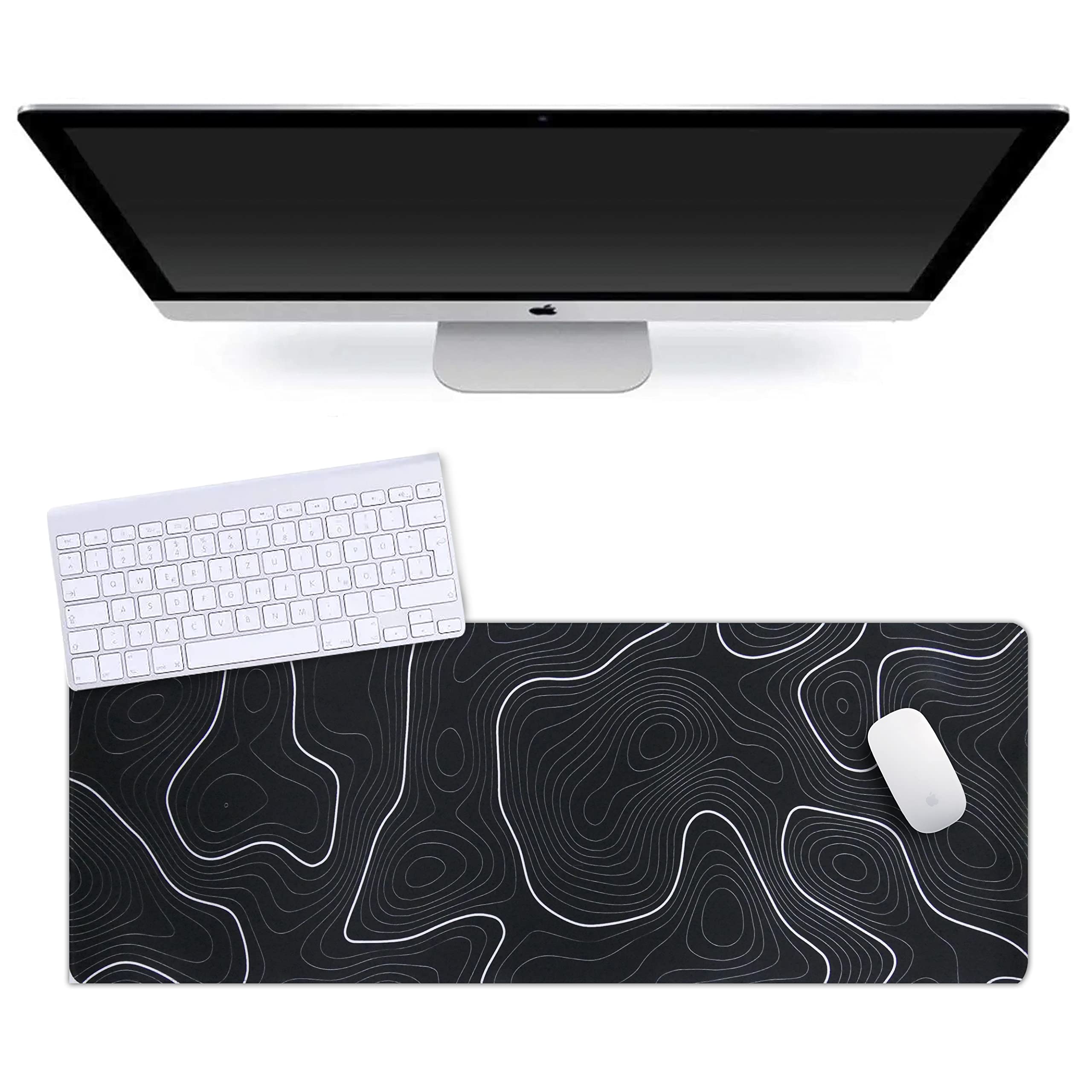 XXL Gaming Mouse Pad - Extra Large Non-Slip Desk Mat with Stitched Edges for Keyboard & Laptop | Perfect for PC Gaming, Office Work & Home Computer Setup