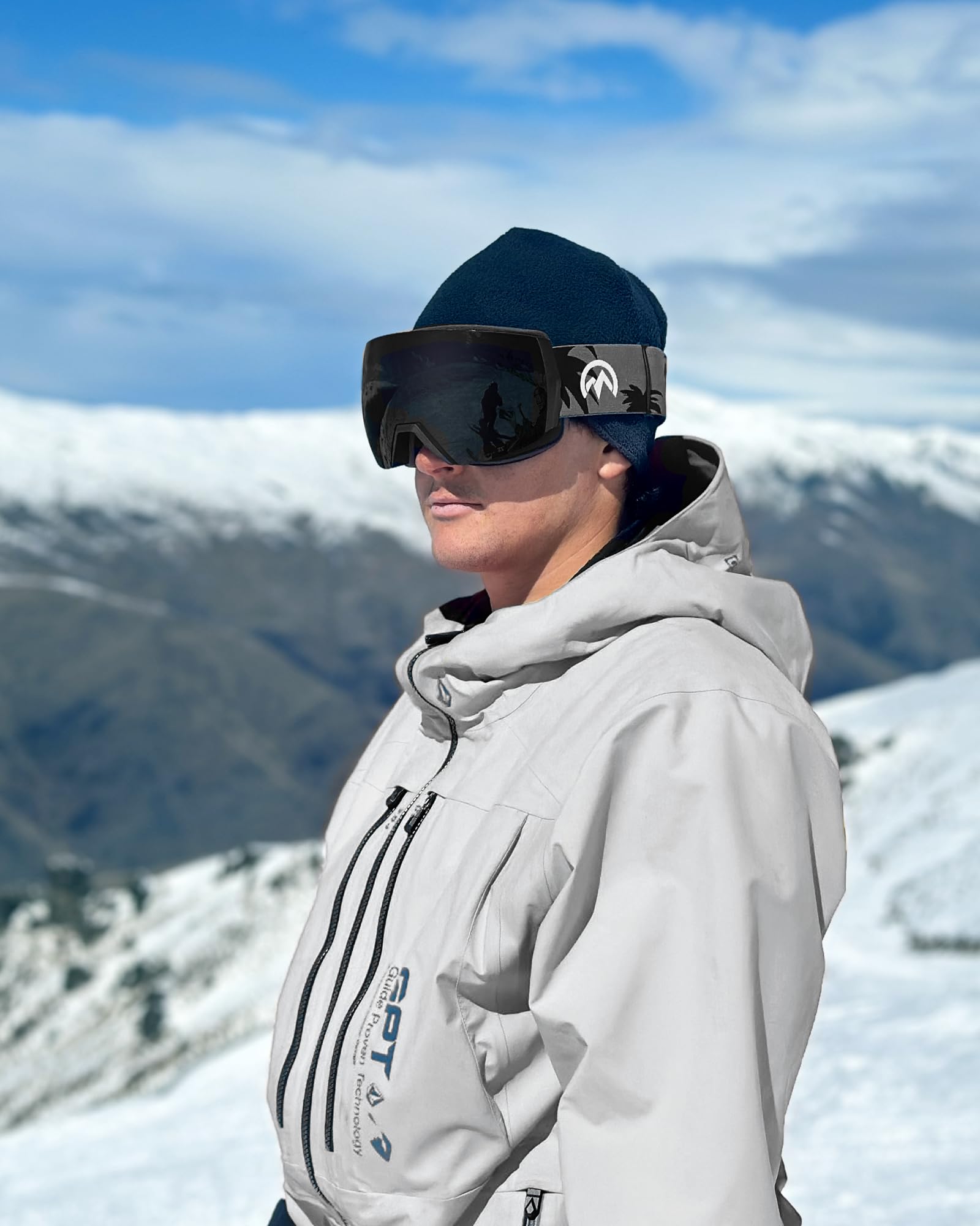 OutdoorMaster Ultra Ski Goggles with ZEISS Lens - Anti-Fog OTG Snowboard Goggles, Wide View Interchangeable Lens for Men & Women - Perfect for Skiing, Snowboarding & Winter Sports