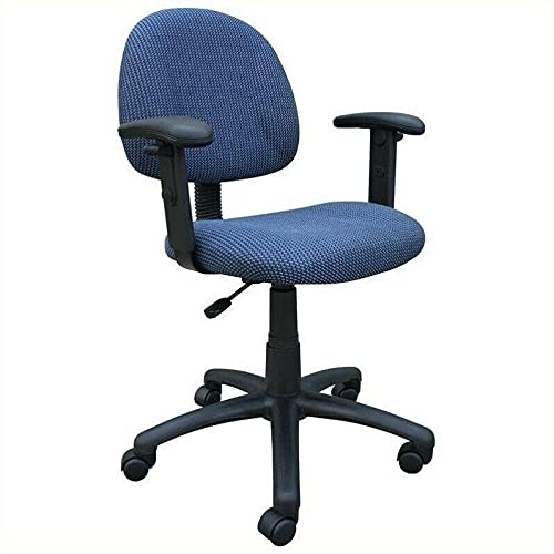 StateOJ Ergonomic Office Chair with Adjustable Arms - Blue Mesh Computer Chair for Home & Office - Perfect for Gaming, Working, and Long Hours at Your Desk