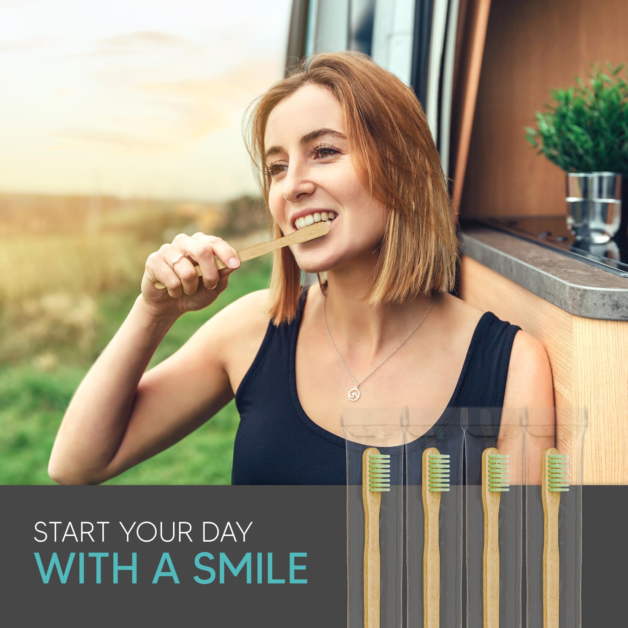 144 Pack Disposable Bamboo Toothbrushes with Built-in Toothpaste - Eco-Friendly Prepasted Toothbrushes Individually Wrapped | Soft Bristles for Travel, Camping, Work, Emergency Kits & On-the-Go Oral Care