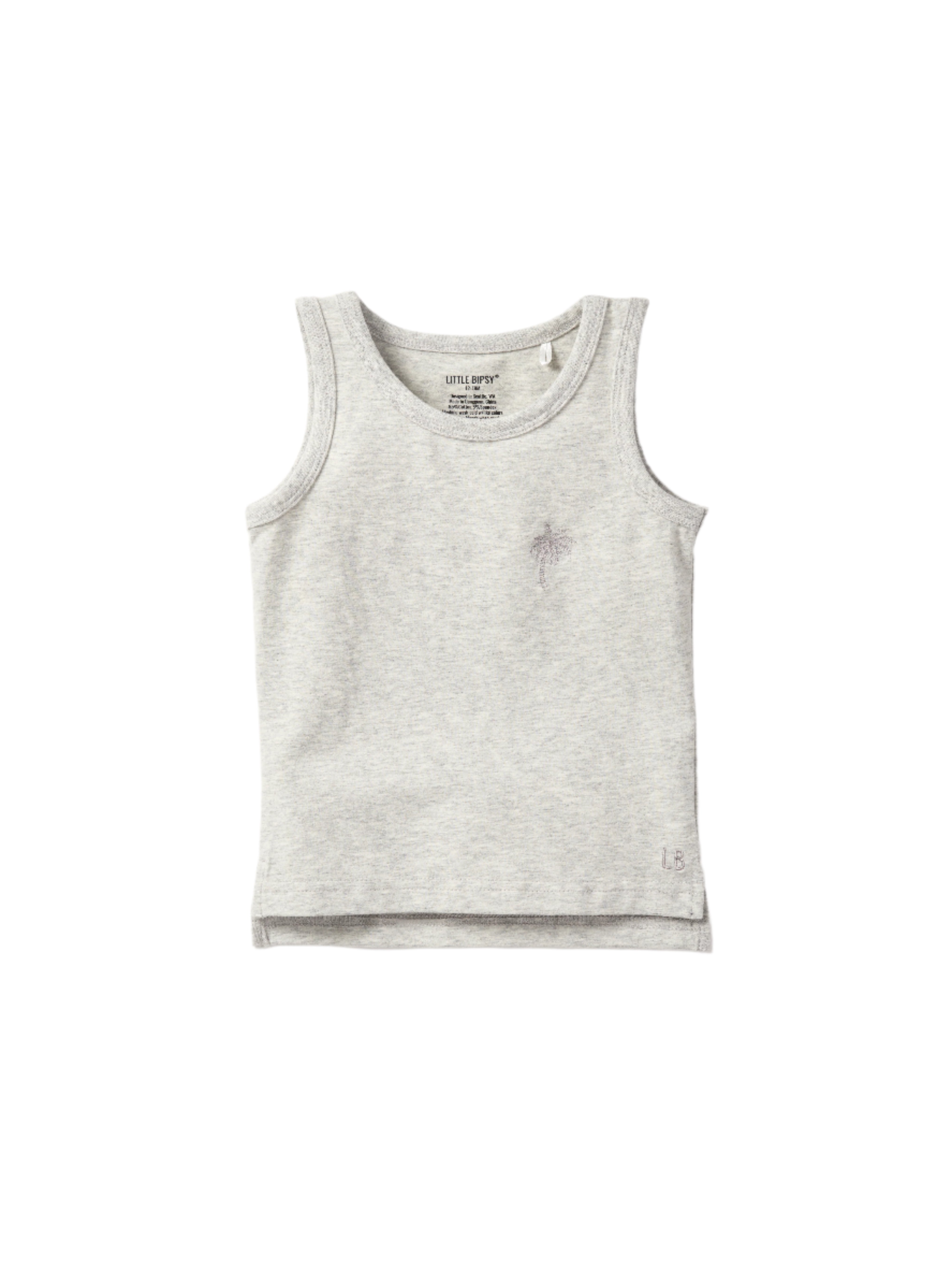 Women's Soft Palm Jersey Tank Top - Light Heather Grey | Comfortable Casual Wear for Summer & Yoga