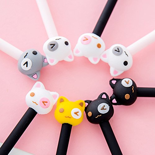 Cute Cartoon Bear Gel Pens - 6 Pack Fun Creative Ballpoint Pens for School, Office & Note Taking - Perfect Gift for Students & Stationery Lovers