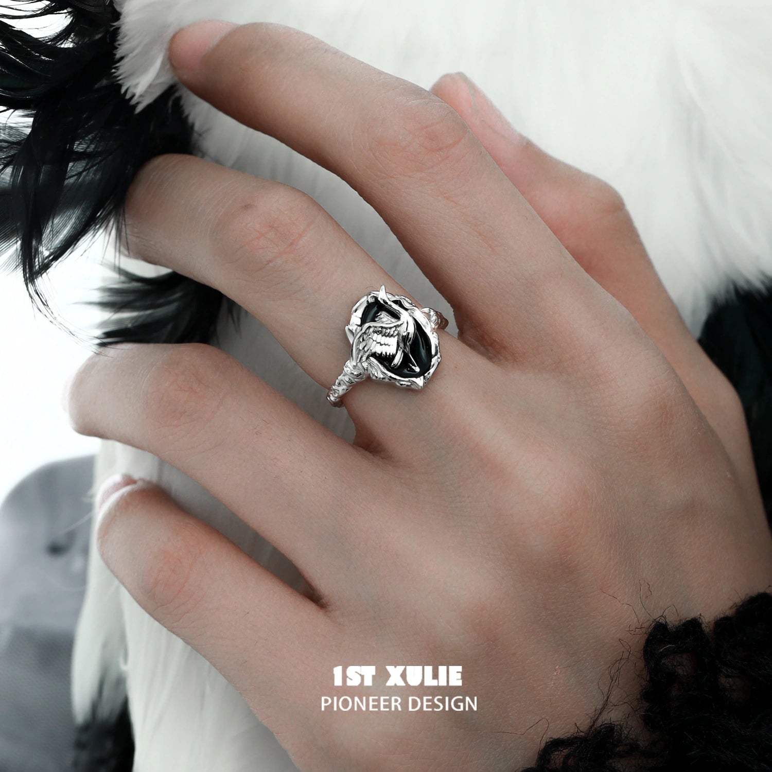 Soaring Cranes S925 Sterling Silver Adjustable Ring for Women - Elegant Stackable Jewelry for Everyday Wear, Gift Giving & Special Occasions