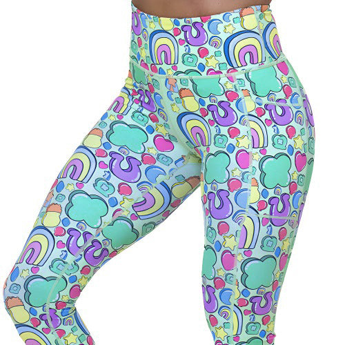 High Waist Yoga Leggings for Women - Comfortable Workout Pants with Pockets, Tummy Control & Moisture Wicking - Perfect for Gym, Running, Pilates & Lounge Wear
