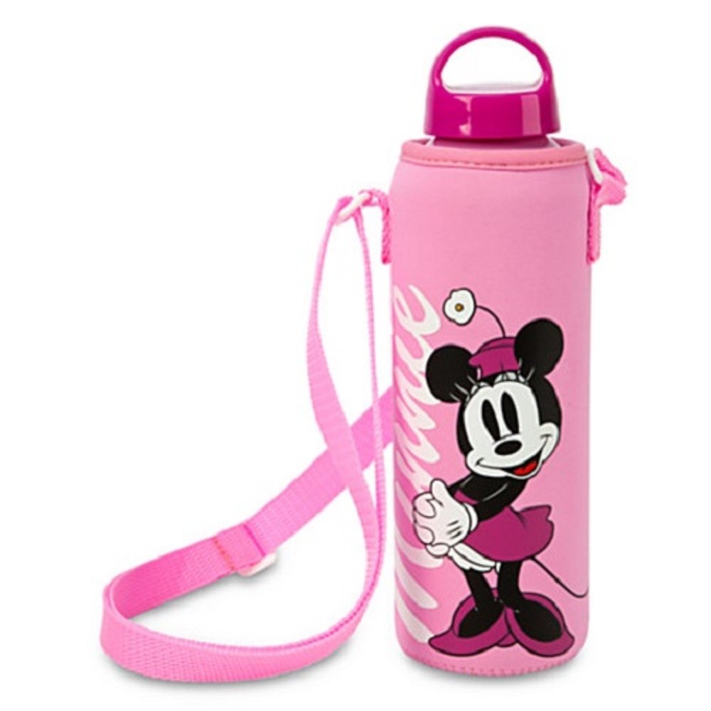 Minnie Mouse Insulated Water Bottle with Neoprene Sleeve - 16oz Stainless Steel Kids Water Bottle for School, Travel & Outdoor Activities