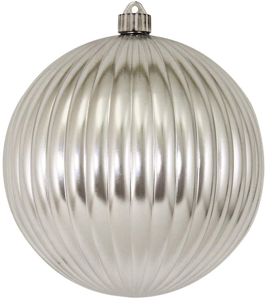 6-Pack Shatterproof Plastic Christmas Ball Ornaments - 8