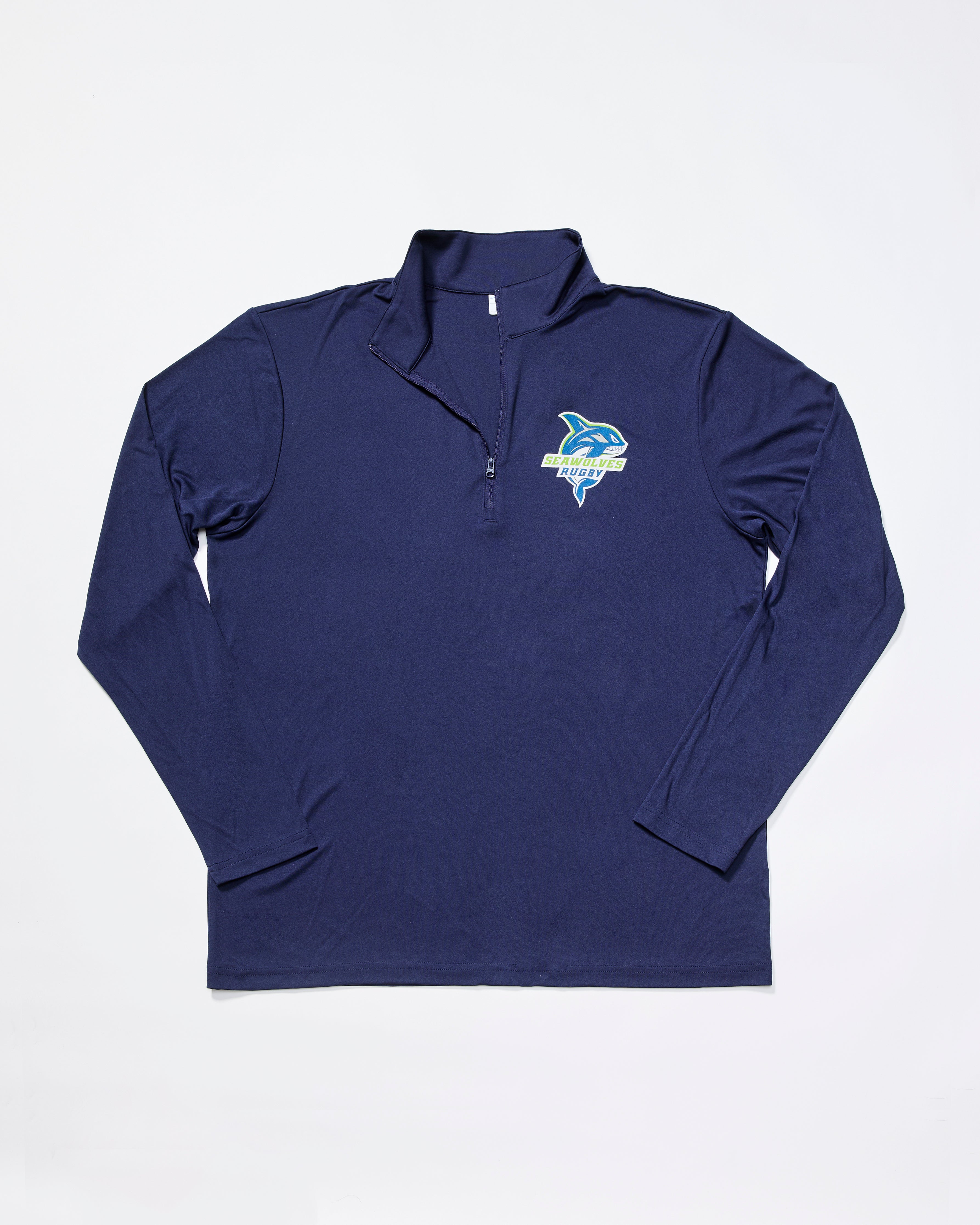 Seawolves Rugby Sport Quarter Zip Pullover - Men's Training & Game Day Apparel for Rugby Fans & Athletes