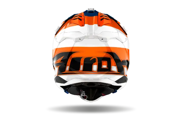 Airoh Aviator 3 Monarch Gloss Orange Motorcycle Helmet - DOT & ECE Certified - Lightweight & Ventilated - Perfect for Street Biking & Racing