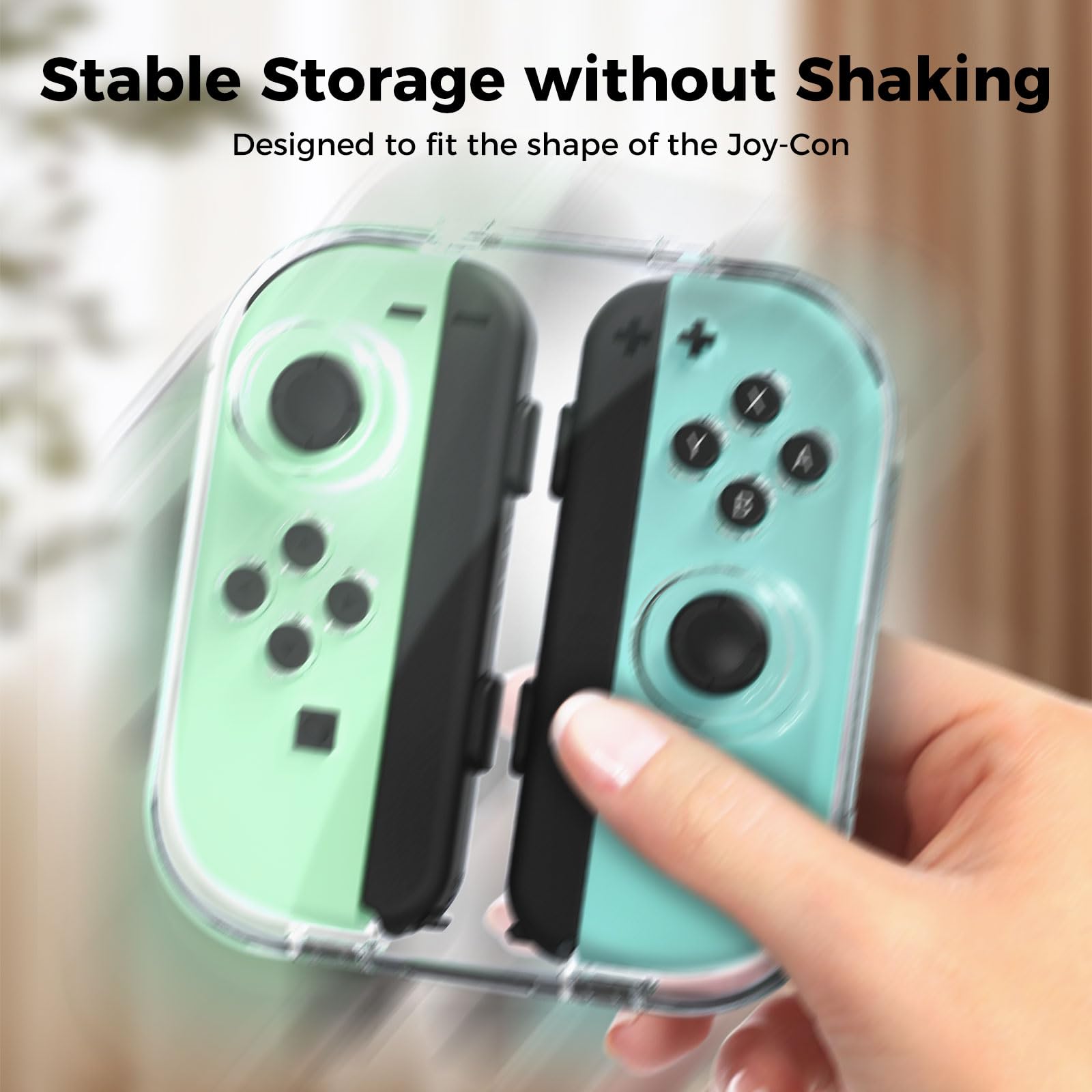 iINE Mini Storage Case for Joy-Con - Portable Dust-Proof Protective Box for Nintendo Switch/OLED Joy-Con Controllers with Magnetic Closure | Perfect for Travel, Gaming Storage & Protection
