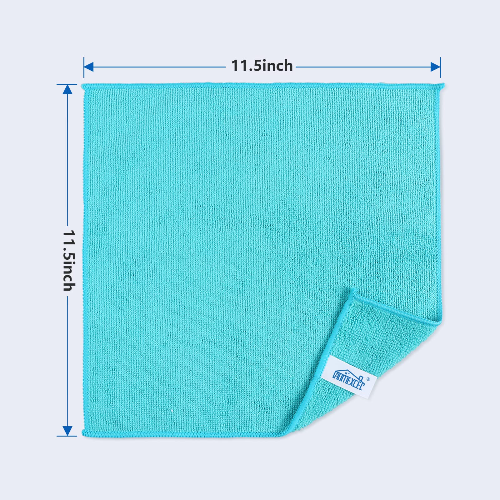 Microfiber Cleaning Cloths 24-Pack - 4 Colors (11.5x11.5