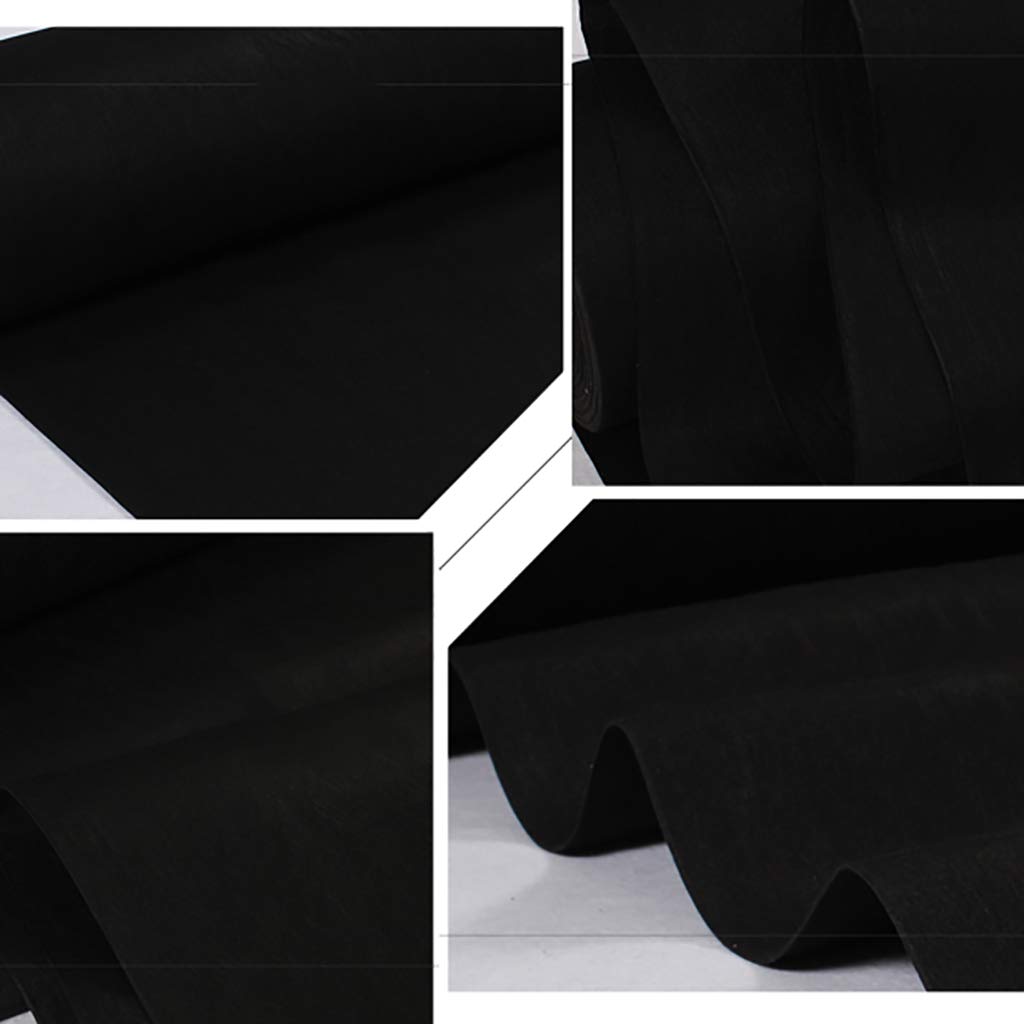 Black Carpet Runner for Wedding & Party Decor - 2.2mm Thick Polyester Aisle Runner for Prom, Indoor & Outdoor Events - Perfect for Ceremonies, Receptions & Special Occasions