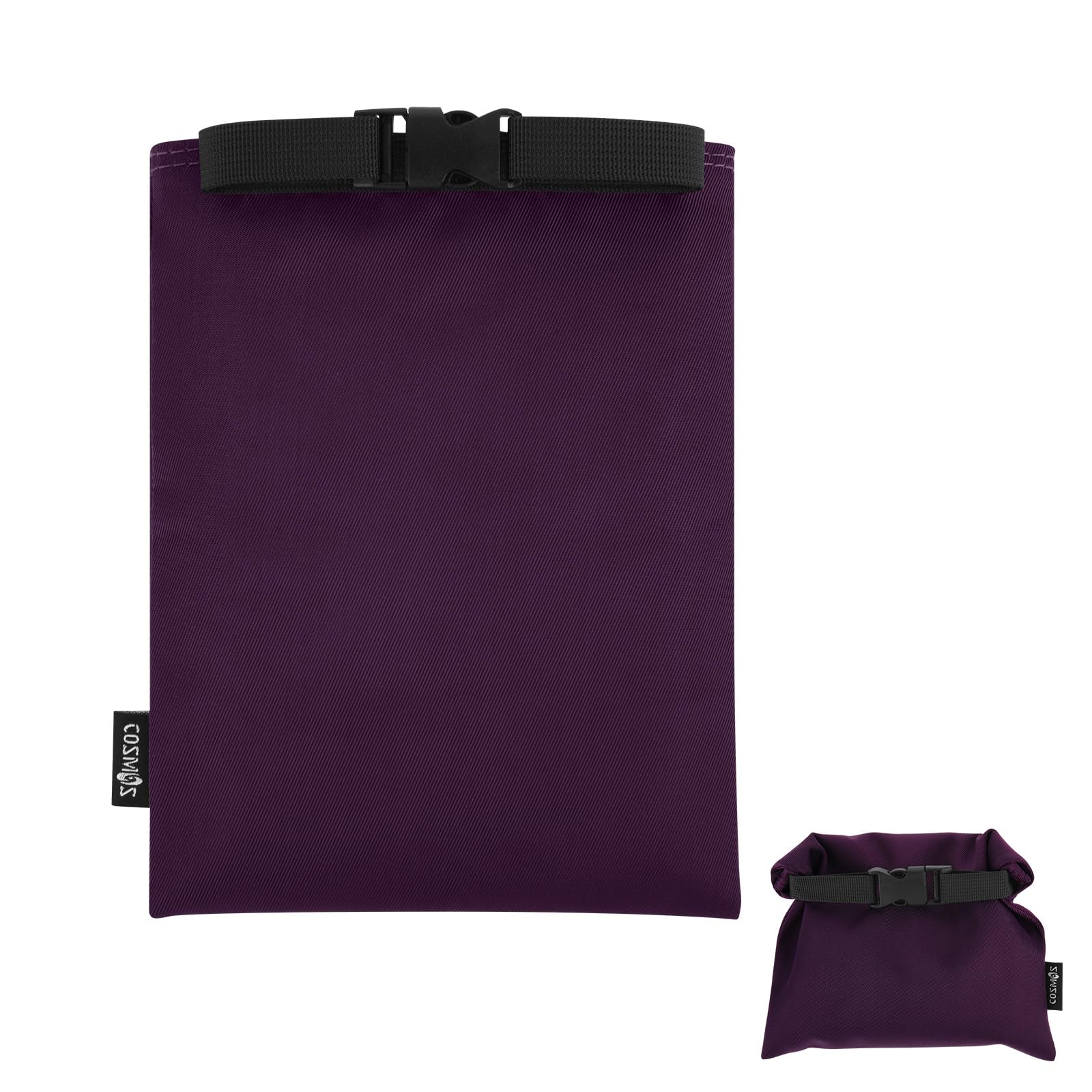 Portable Leakproof Soap Holder for Travel - Cosmos Waterproof Soap Case Bag with Mesh Pouch for Shower, Camping & Bathing (Deep Purple) | Ideal for Soap Storage During Outdoor Adventures & Gym Use