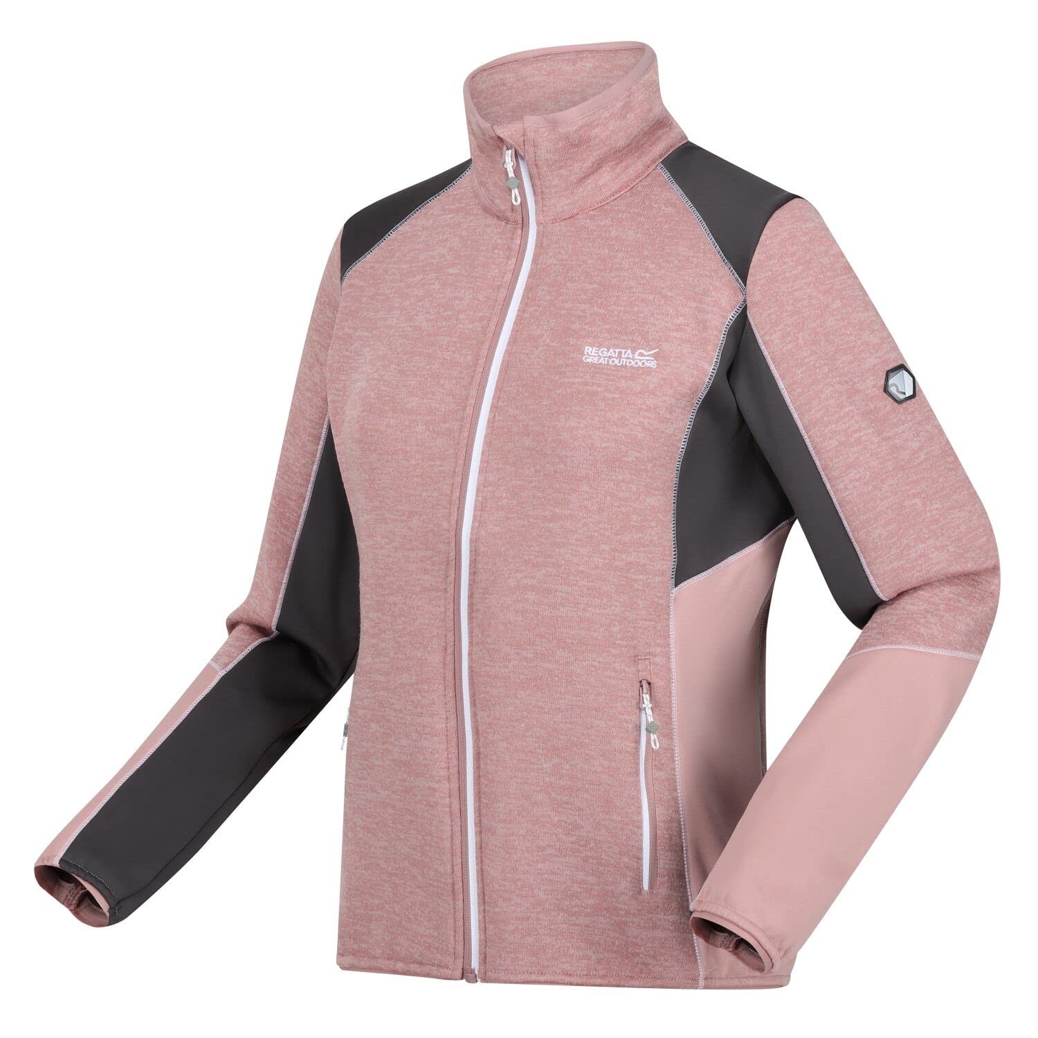 Regatta Lindalla V Women's Knitted Fleece Jacket - Warm Winter Coat for Outdoor Hiking, Camping & Casual Wear